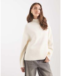 Brave Soul - High Neck Jumper With Wide Sleeves - Lyst