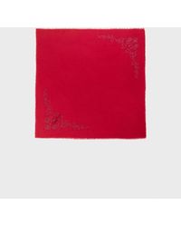 Stradivarius - Sciarpa Con Strass Rossa - Lyst