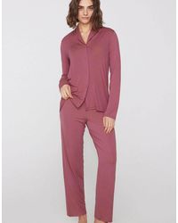 Tezenis - Long Open Viscose Pyjamas - Lyst