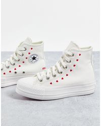 Converse Gummi – chuck taylor lift – niedrige sneaker mit plateausohle und  leopardenmuster in Weiß | Lyst AT