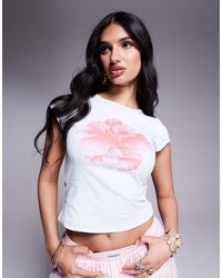 Princess Polly - Hibiscus Baby Tee - Lyst