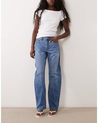 Vila - Brady jean barrel leg moyen - Lyst