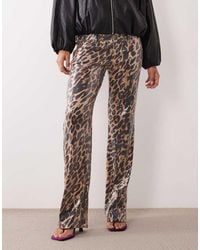 Lioness - Heartbreaker Lowrise Sequin Straight Leg Trouser - Lyst