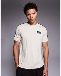 EA7 - Armani Tape Logo T-shirt - Lyst