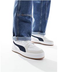 PUMA - Ca pro - sneakers bianche e blu navy con suola - Lyst