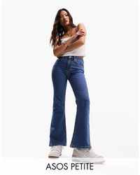 ASOS - Asos Design Petite Flared Jeans - Lyst