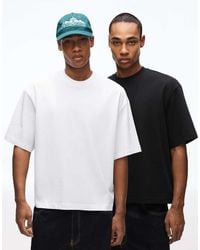 Bershka - 2-pack Of Boxy Oversized Short Sleeve T-shirts - Lyst