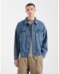 ASOS - Oversized Denim Truckerjack - Lyst