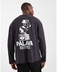 ASOS - Oversized Long Sleeve T-shirt With Back Print - Lyst