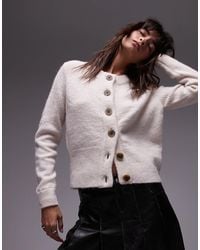 SELECTED - Merino Wool Alpaca Blend Cardigan - Lyst