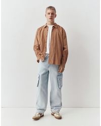 Pull&Bear - Baggy Cargo Jeans - Lyst
