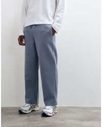 ASOS - Wide Leg Trackies With Embroidery - Lyst