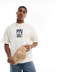 SELECTED - Oversized T-shirt With Statue Chest Print - Lyst