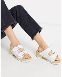 Calvin Klein – Vancy – e Stollenschuhe mit dicker Profilsohle - Weiß