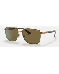 Ralph Lauren - Polo Rectangle Sunglasses With Lens - Lyst