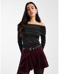 Miss Selfridge - Tailo Velvet Micro Short - Lyst