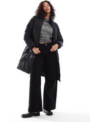 Vero Moda - – wattierter, longline-mantel - Lyst