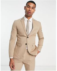 Jack & Jones Premium slim fit suit jacket in pastel pink