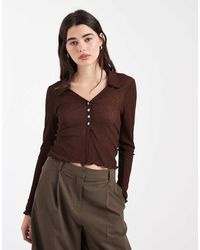 ASOS - Long Sleeve Semi Sheer Shirt - Lyst