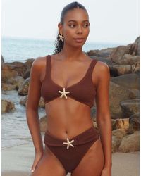 Moda Minx - Baylys Scrunch Knot Bikini Top - Lyst