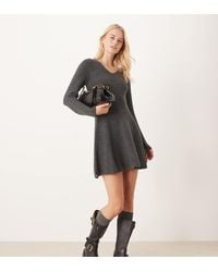 JDY Tall - Skater Knitted Mini Dress - Lyst