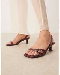 Glamorous - Heeled Sandals With Buckle Detail - Lyst