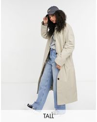 ASOS Tall - Hero - Oversized Boyfriend Trenchcoat - Groen