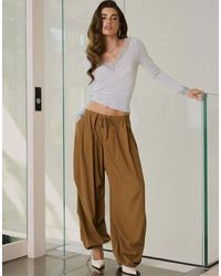 Stradivarius - Cashmere Blend Long Sleeve V-Neck T-Shirt - Lyst