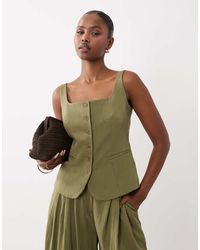 ASOS - Tailored Scoop Neckline Vest - Lyst