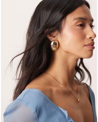 ASOS - Boucles d'oreilles ovales effet fondu - Lyst