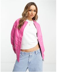 River Island - Giacca bomber acceso - Lyst