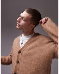ARKET - Cardigan Color Cammello Testurizzato - Lyst