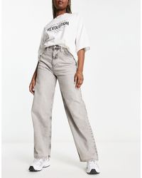 Calvin Klein - Ruimvallende Jeans Met Hoge Taille - Lyst