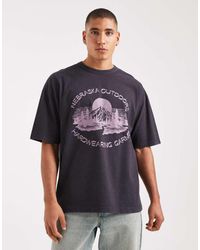 ASOS - Heavyweight Oversized T-shirt With City Graphic - Lyst