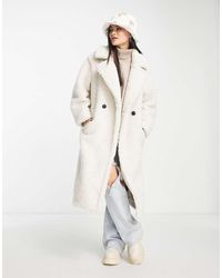 UGG - Gertrude Long Teddy Coat - Lyst