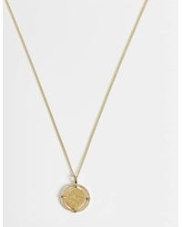 ASOS - Asos Design Curve Waterproof Stainless Steel Necklace With Disc Charm - Lyst
