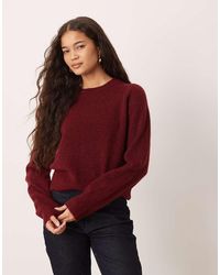 ASOS - Knitted Wool And Alpaca Blend Fitted Top - Lyst
