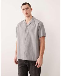 Jack & Jones - Textured Shirt With Short Sleeves - Lyst