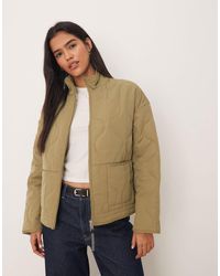 Jdy - Onion Quilted Zip Through Jacket - Lyst