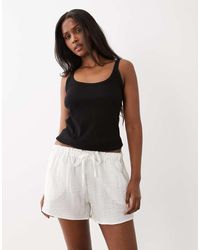 Gina Tricot - Pull On Lightweight Drawstring Shorts - Lyst