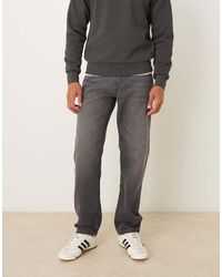 ASOS - Straight Fit Jeans With Heavy Wash - Lyst