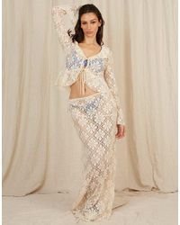 Going Somewhere - Crochet Maxi Skirt - Lyst