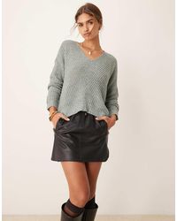Jdy - Jersey Largo Holgado Con Abertura Lateral De - Lyst