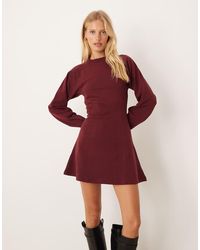 ASOS - Seam Detail Mini Sweat Dress - Lyst