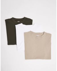 ASOS - Essentials 3 Pack Oversized T-Shirts - Lyst