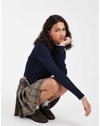 Tommy Hilfiger - Flag Logo Micro Cable Knit Zip Up Cardigan - Lyst