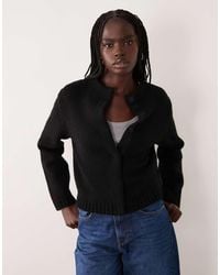 ARKET - Pure Wool Long Sleeve High Neck Cardigan - Lyst