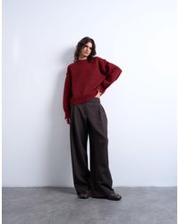 TOPSHOP - – flauschiger strickpullover aus wollmix - Lyst