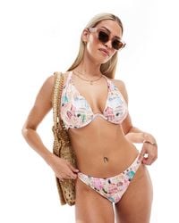 ASOS - – marrakech – e hipster-bikinihose mit hohem beinausschnitt - Lyst