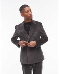 TOPMAN - Skinny Cord Suit Jacket - Lyst